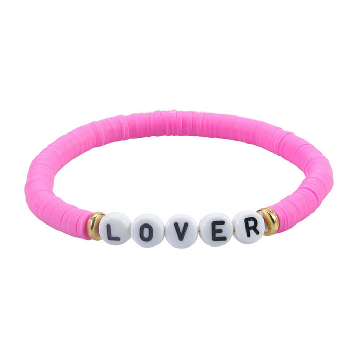 Crofta 11x Friendship Bracelets Colorful Letter Bracelets Fashion Inspire Bracelets