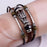 Crofta PU Leather Bracelet Goth Casual Ethnic for Men Women Fashion Buckle Bracelet