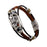 Crofta PU Leather Bracelet Goth Casual Ethnic for Men Women Fashion Buckle Bracelet