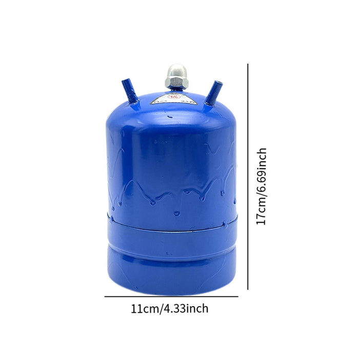 Crofta Welding Oil Pot Premium Gas Valve Oil Pot for DIY Crafts Projects DIY Crafts 17x11cm Blue