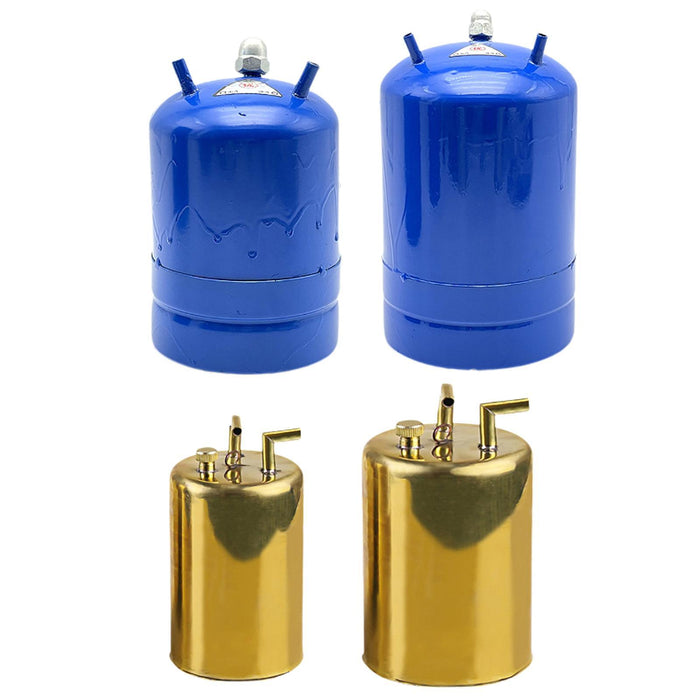 Crofta Welding Oil Pot Premium Gas Valve Oil Pot for DIY Crafts Projects DIY Crafts 17x11cm Blue