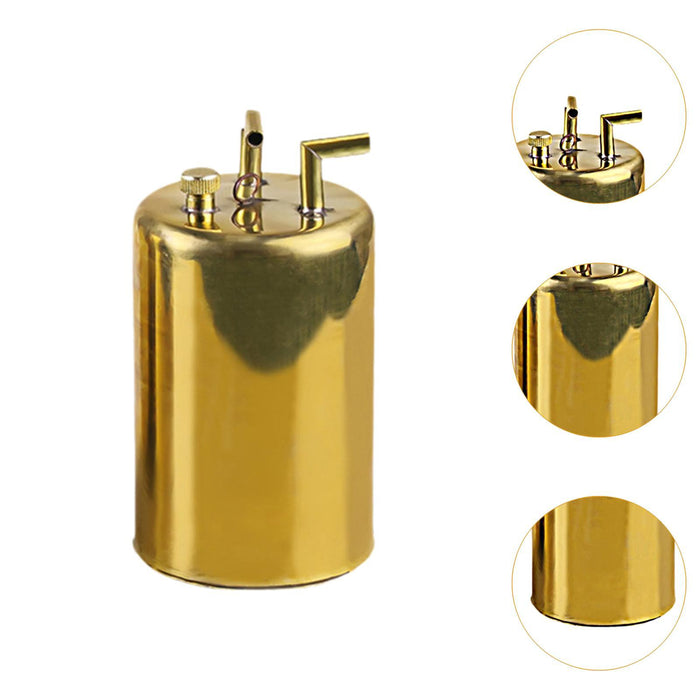 Crofta Welding Oil Pot Premium Gas Valve Oil Pot for DIY Crafts Projects DIY Crafts 13x8.5cm Gold