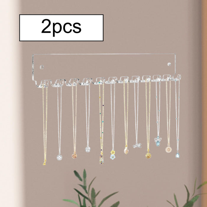 Crofta Wall Necklace Holder Jewelry Display Stand for Drop Earrings Bangles Anklets