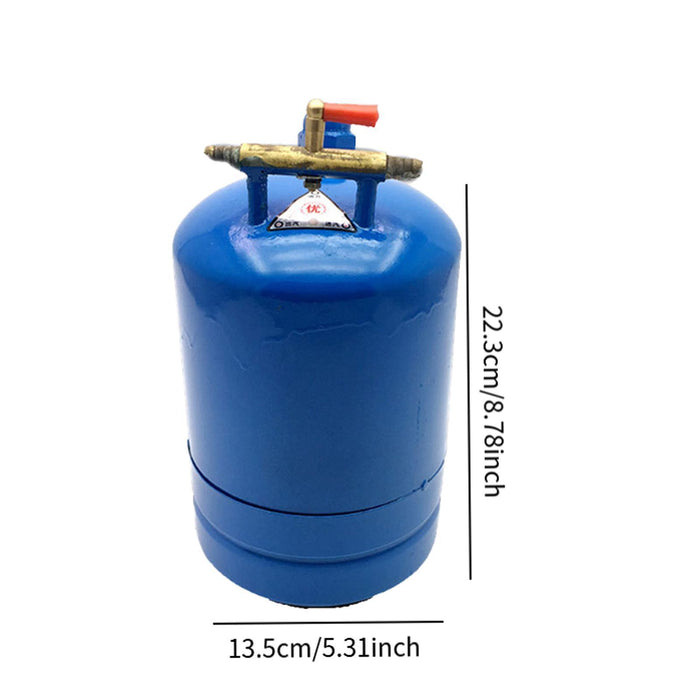 Crofta Welding Oil Pot with Valve Replaces Soldering Oil Kettle for Crafts Projects Blue 22.3x13.5cm