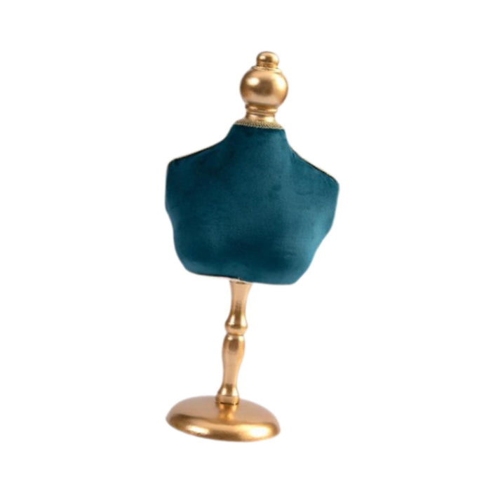 Crofta Necklace Mannequin Holder Velvet Jewelry Display Bust for Home Bedroom Decor