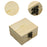 Crofta Wooden Jewelry Box Desktop Jewelry Storage Box for Rings Bracelets Necklaces Wood