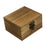 Crofta Wooden Jewelry Box Desktop Jewelry Storage Box for Rings Bracelets Necklaces Brown