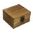 Crofta Wooden Jewelry Box Desktop Jewelry Storage Box for Rings Bracelets Necklaces Brown