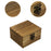 Crofta Wooden Jewelry Box Desktop Jewelry Storage Box for Rings Bracelets Necklaces Brown