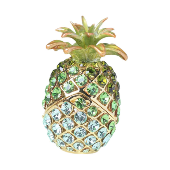 Crofta Pineapple Trinket Box Decor Pineapple Decorative Box for Charm Rings Earring Green