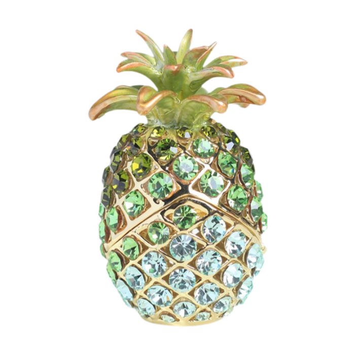 Crofta Pineapple Trinket Box Decor Pineapple Decorative Box for Charm Rings Earring Green