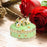 Crofta Jewelry Box Alloy Tabletop Creative Treasure Case Decorative Box Trinket Box Green