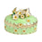 Crofta Jewelry Box Alloy Tabletop Creative Treasure Case Decorative Box Trinket Box Green