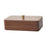 Crofta Wooden Jewelry Box Walnut 2 Layer Trinket Box for Watches Bracelets Earrings