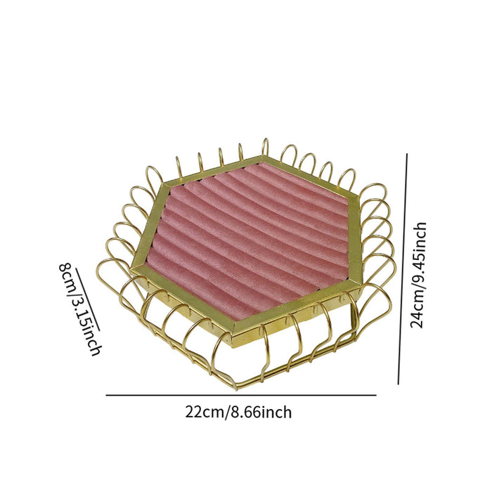 Crofta Rings Display Tray Showcase Props Ear Studs Organizer for Dresser Store Shop Pink