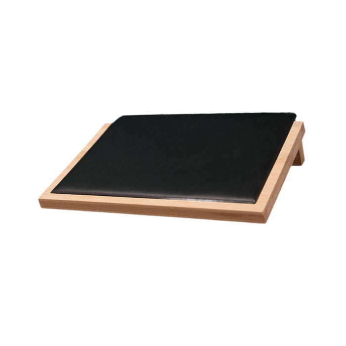 Crofta Bamboo Jewelry Display Tray Display Stand Crafts for Countertop Desktop Show Large Black