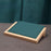 Crofta Bamboo Jewelry Display Tray Stand Handcraft Soft for Show Dresser Displaying Small Green