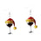 Crofta Wine Glass Christmas Earrings Decor Gift Jewelry for Holiday Proms Halloween