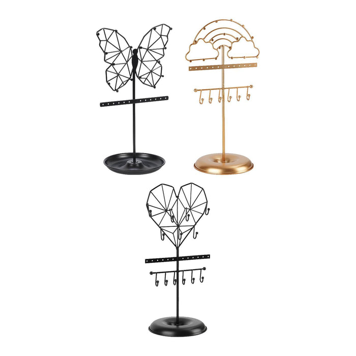 Crofta Jewelry Organizer Stand Jewelry Display Stand for Bracelets Bangle Necklaces Butterfly