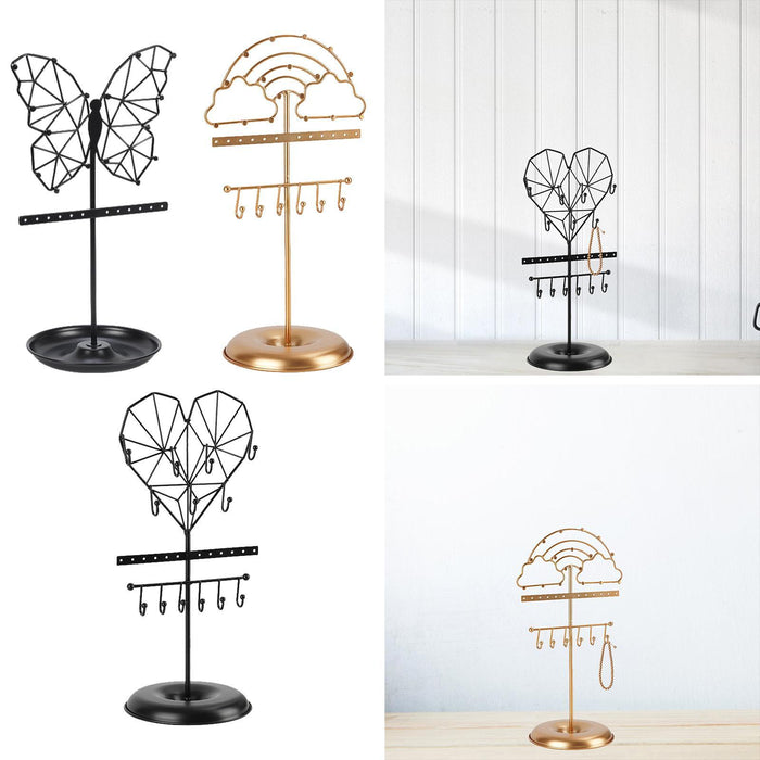 Crofta Jewelry Organizer Stand Jewelry Display Stand for Bracelets Bangle Necklaces Butterfly