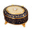 Crofta Metal Jewelry Box Trendy Desk Trinket Organizer for Pendants Earrings Charms Dark Blue