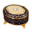 Crofta Metal Jewelry Box Trendy Desk Trinket Organizer for Pendants Earrings Charms Dark Blue