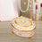 Crofta Metal Jewelry Box Trendy Desk Trinket Organizer for Pendants Earrings Charms Gold White