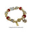 Crofta Women Bracelet Casual Classic Jewelry for Thanksgiving Birthday Gifts Summer Red Snowflake