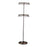 Crofta Rotatable Jewelry Display Stand 2 Tiers Necklace Rack for Home Shopping Mall Black