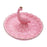 Crofta Peacock Jewelry Tray Gift Women Jewelry Holder for Necklaces Bracelets Rings Pink