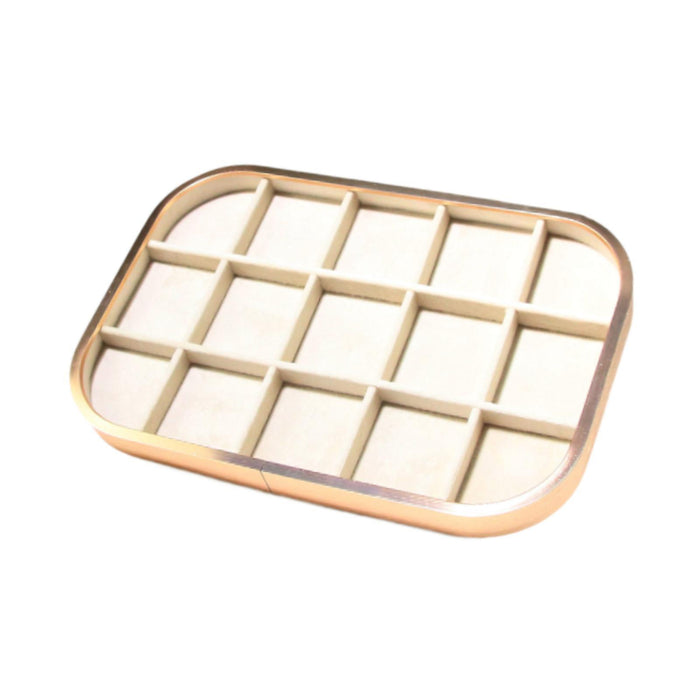 Crofta Jewelry Tray Jewelry Storage for Live Broadcasting Photography Shopping Mall 15 Square Slots