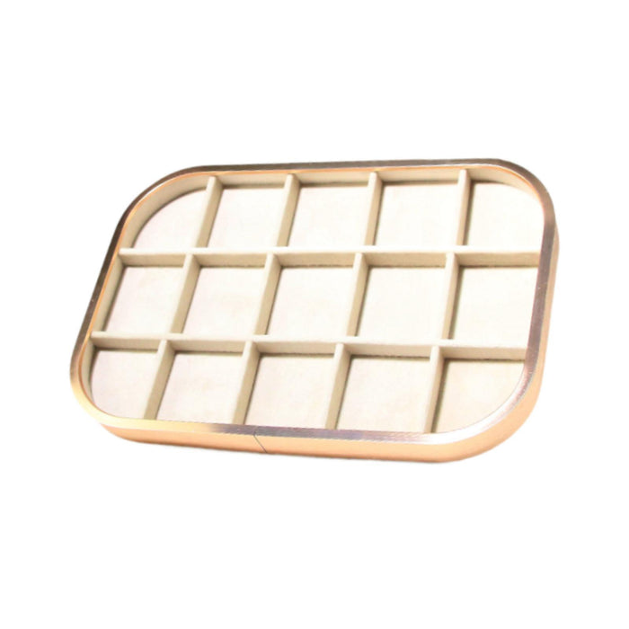 Crofta Jewelry Tray Jewelry Storage for Live Broadcasting Photography Shopping Mall 15 Square Slots