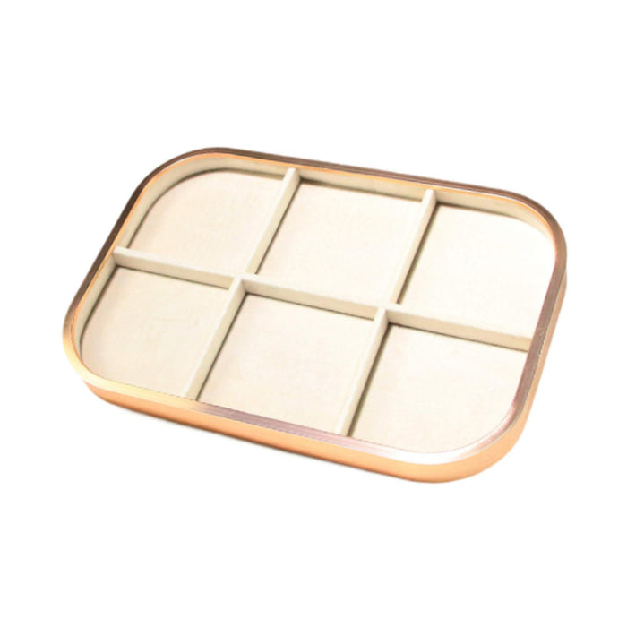 Crofta Jewelry Tray Jewelry Storage for Live Broadcasting Photography Shopping Mall 6 Square Slots