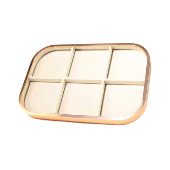 Crofta Jewelry Tray Jewelry Storage for Live Broadcasting Photography Shopping Mall 6 Square Slots