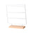 Crofta 4 Tiers Earring Display Stand Simple for Tabletop Retail Store Dressing Room White