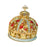 Crofta Crown Jewelry Box Tabletop with Enamel Rhinestones for Earring Rings Pendant Blue