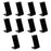 Crofta 10Pcs Acrylic Earrings Display Stands Counter for Shop Tabletop Presentation Black