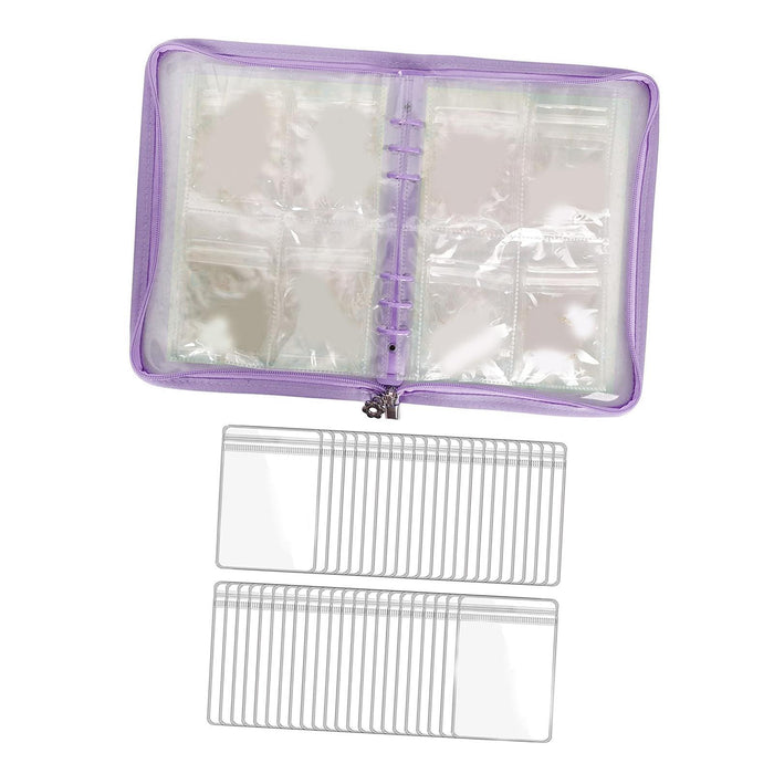 Crofta Earring Organizer Case Jewelry Organizer for Bedroom Brooches Gifts Purple