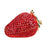 Crofta Strawberry Trinket Box Rhinestones Metal Mini Jewelry Box for Earrings Rings L