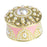 Crofta Trinket Box Metal Gift for Women Treasure Case for Earrings Necklace Dresser Pink