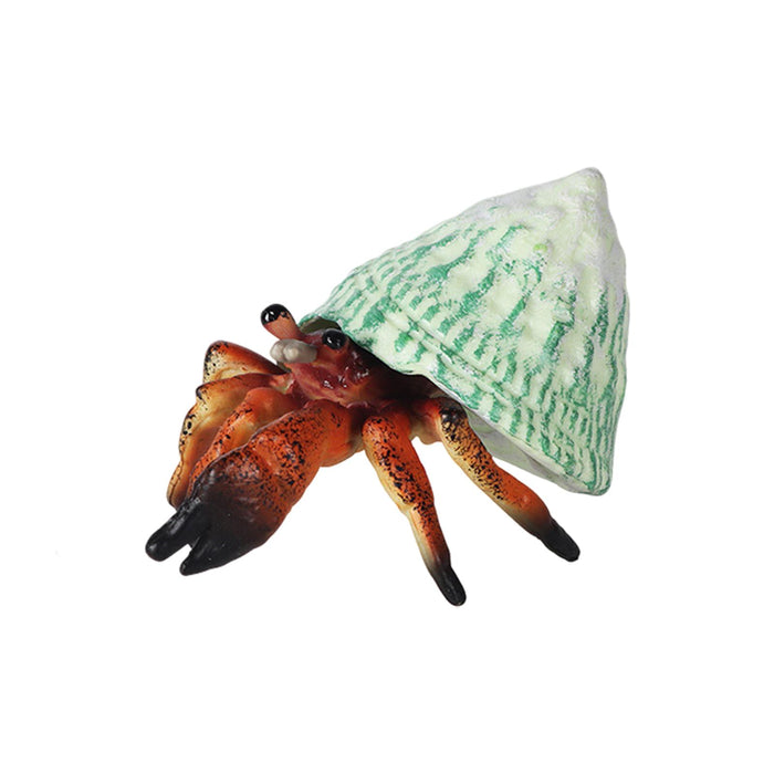 Crofta Realistic Marine Animals Hermit Crab Statues Playset Collection Kids Toy brown