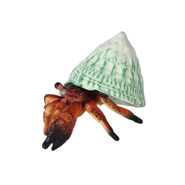 Crofta Realistic Marine Animals Hermit Crab Statues Playset Collection Kids Toy brown