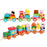 Crofta Stacking Train Toy Fun Classic Wooden Toddler Toy for Boys and Girls Toddler Farm trailers