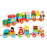 Crofta Stacking Train Toy Fun Classic Wooden Toddler Toy for Boys and Girls Toddler Farm trailers