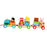 Crofta Stacking Train Toy Fun Classic Wooden Toddler Toy for Boys and Girls Toddler Farm trailers