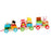 Crofta Stacking Train Toy Fun Classic Wooden Toddler Toy for Boys and Girls Toddler Farm trailers