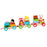 Crofta Stacking Train Toy Fun Classic Wooden Toddler Toy for Boys and Girls Toddler Farm trailers