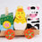 Crofta Stacking Train Toy Fun Classic Wooden Toddler Toy for Boys and Girls Toddler Animal trailers