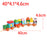 Crofta Stacking Train Toy Fun Classic Wooden Toddler Toy for Boys and Girls Toddler Animal trailers