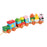 Crofta Stacking Train Toy Fun Classic Wooden Toddler Toy for Boys and Girls Toddler Animal trailers